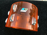 Vintage Ludwig Amber Vistalite 13 x 9  Tom Drum - CRACKED