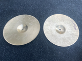 Paiste formula 602 Blue Label medium 14" hihat hi hat Cymbals -Top Crack Repair