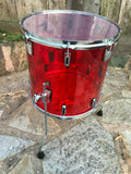 Pearl Crystal Beat Acrylic Floor Tom 16x15 Ruby Red