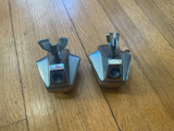 2 1980s TAMA JAPAN SUPERSTAR or IMPERIALSTAR BASS DRUM SPUR BRACKETS