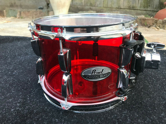 Pearl Crystal Beat Acrylic Tom 10x7 Ruby Red