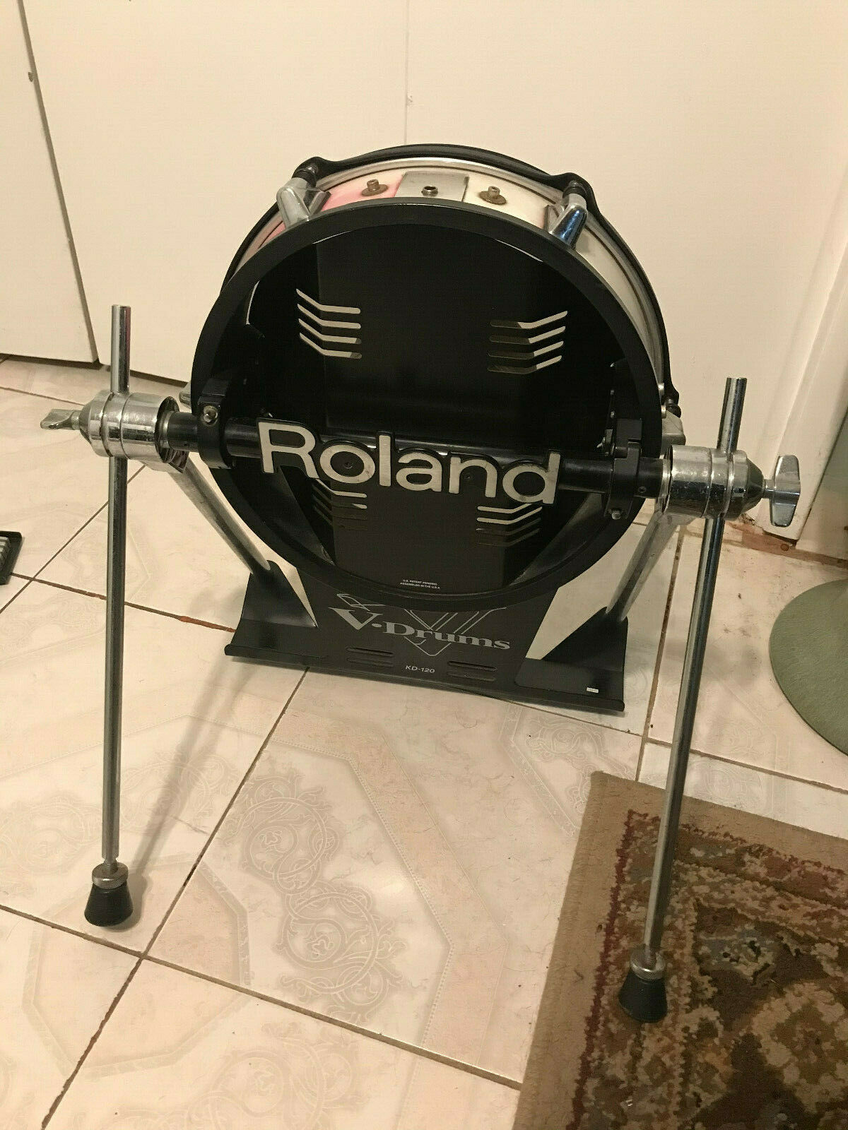 Roland KD-120 Kick Bass Drum Trigger Kd120 red/WHITE – Blakes Drum Shop