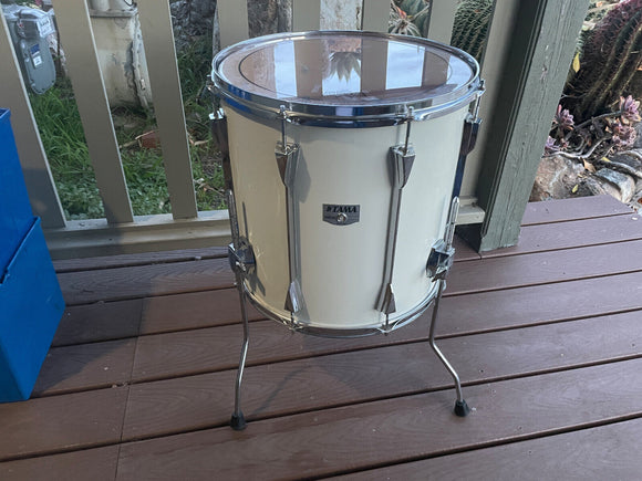 Tama Granstar II 16x16 Floor Tom Drum White 2 Gran Star
