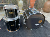 Pearl BLX 3pc Drum Set Kit Birch- Black FInish