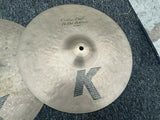 Zildjian 14" K Custom Dark Hi Hat Cymbals Hi-Hats