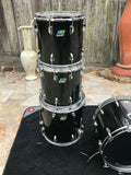 Vintage Ludwig B/O Blue Olive badge Maple Drum Set kit 22x16,13x12,14x1316x16