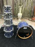 DW Collectors MEDITERRANEAN PEARL 6pc Drum Set kit!! Excellent!!