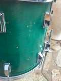 VINTAGE TAMA SUPERSTAR AQUA MARING 16x14 Floor Tom Drum - MODDED