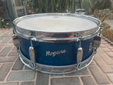 Vintage Rogers Holiday Blue Sparkle 14 x 5 Snare Drum - NEEDS WORK