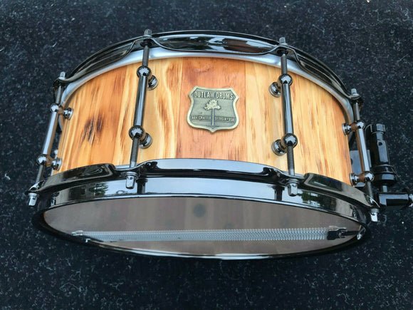 Outlaw Drums 5.5x14 White Pine Stave Snare Drum