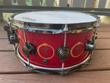 DW Collector's Series "Snakes and Arrows" Neil Peart Rush 6x14 Snare drum