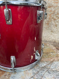 Vintage Tama Superstar Candy Apple Red CAR 1980's 14 x 13  Tom Drum - read