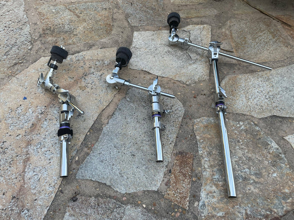 THREE Yamaha Boom Cymbal Holders for drum racks