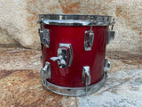 Vintage Tama Superstar Candy Apple Red CAR 1980's 10 x 9  Tom Drum