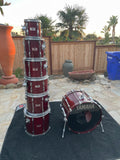 Yamaha Recording Custom Pre Yes Cherry 7pc Drum Set kit 22,8,10,12,13,14,16