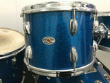 Slingerland Blue Sparkle Vintage 70's 12x8,13x9,16x16,22x14 3 ply Maple Drum Set