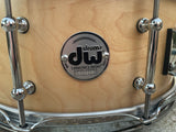 DW Drum Workshop 6x14 Collectors Series Snare Drum Satin Oil, Tube Lugs, Chrome