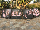 Megadeth Vics Garage San Marcos Band Portraits Signed 50"x50" Set Dave Mustaine