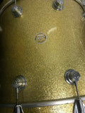 DW Collectors 6pc Drum Set kit . Gold badge!! Gold Sparkle Finish