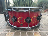 DW Collector's Series "Snakes and Arrows" Neil Peart Rush 6x14 Snare drum
