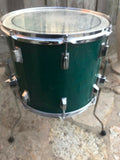 VINTAGE TAMA SUPERSTAR AQUA MARING 16x14 Floor Tom Drum - MODDED