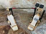 DW 9000 gold double bass pedal 9002