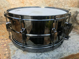 TAMA Metalworks Nickel-Plated Black Steel Snare Drum Black 6.5x14