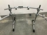 PDP 3 sided double or single bass Drum Rack Chrome with Multi Clamps