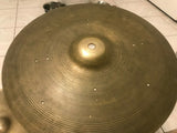 Vintage Zildjian Hi-hat Cymbals bottom with rivet holes  - 14" -1236 / 670 grams