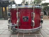 Vintage Tama Superstar 14X8 Snare Drum Cherry Wine Finish - Excellent