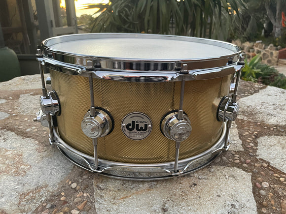 DW Collector's Knurled Brass 6.5x14 Snare Drum