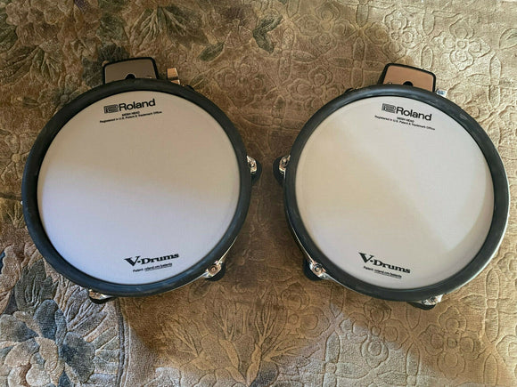 TWO Roland PDX-100 V Dual Trigger Drum Pad pdx100 - EXCELLENT