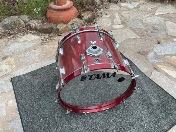 Tama Superstar Cherry 22x16 Bass Drum 80's