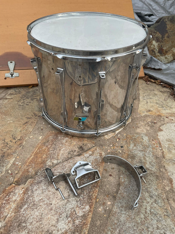1970s Ludwig 12x15 Marching Snare Drum Chrome Over Steel - FOR PARTS
