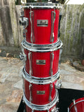 Pearl BLX Birch 6pc SEQUOIA RED LACQ Drum Set kit!!!