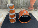 Yamaha Oak Custom Drum Set Kit 10x8,12x9,14x12,22x17 Honey Amber