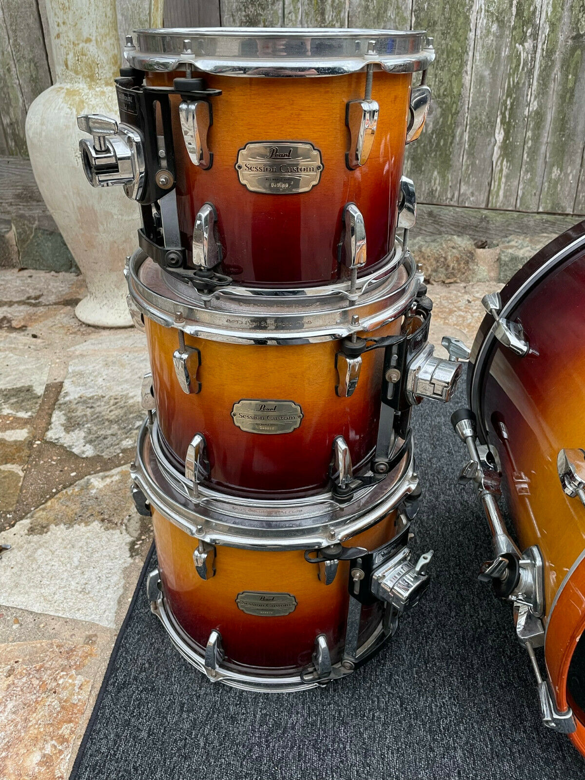 Pearl Session Maple Custom 4pc Drum Set Kit Tobacco Burst!! – Blakes Drum  Shop