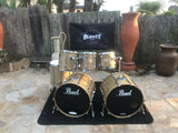 Pearl Custom Z / CZX Birds Eye Maple Double bass drum set kit!