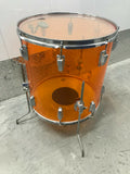 Vintage Ludwig Amber Vistalite 16x16 Floor Tom