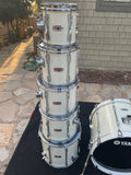 Yamaha Recording Custom 6pc Drum Set kit - White