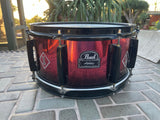 RARE Pearl Joey Jordison Slipknot Red 13 x 6.5 Snare Drum Limited Edition