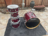 PDP CX Maple 5pc Drum Set kit red lacquer- fair condition - pickup only