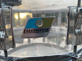 Ludwig Vistalite 14 x 5.5 1976 snare drum - Clear