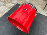 Vintage North Drum Red 22" Bass Drum - RED - Missing Spikes