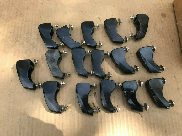 Sixteen ( 16 ) Pearl Export EX Black Bass Drum Lugs