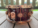 DW Collectors Series Neil Peart Rush RARE "Evolution" Time Machine Snare