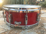 Pearl Masters Maple 14 x 5.5 Snare Drum Red
