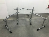 PDP 3 sided double or single bass Drum Rack Chrome with Multi Clamps