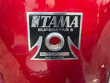 Vintage Tama Superstar Candy Apple Red CAR 1980's 12 x 9  Tom Drum - CUTDOWN