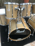 Pearl Custom Z / CZX Birds Eye Maple Double bass drum set kit!